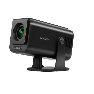 WZATCO Yuva Go Pro Fully Automatic Native 1080P Projector 4k Ultra HD, 12000 Lumens, Android 13, Rotatable Design, Room Ho...