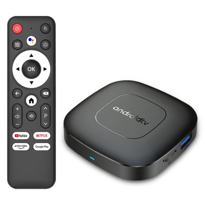 WRADER 4K Android TV Box with HDR Video Playback Support, 4GB RAM+32GB ROM Built-in Chromecast Android Version 16, Rockchi...