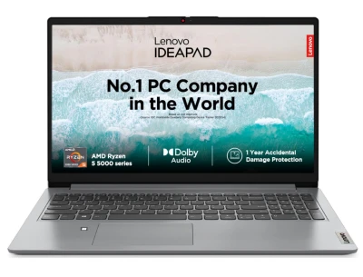 Lenovo IdeaPad 1 AMD Ryzen 5 5500U 15.6" HD Thin and Light Laptop (8GB RAM/512GB SSD/Windows 11 Home/Office Home 2024/1 Ye...