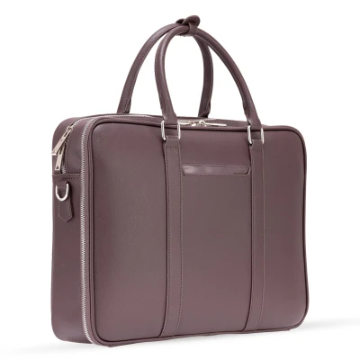 Dash Designs Premium Laptop Bag 15.6 Inch for Men | Saffiano PU Office Messenger Briefcase | Water Resistant Anti-Scratch ...