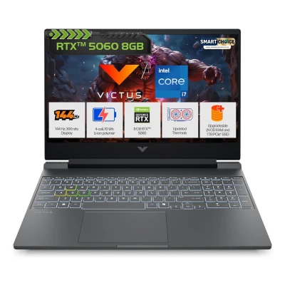 HP Smartchoice Victus, 13th Gen Intel Core i7-13620H, 8GB RTX 5060, 24GB DDR5(Upgradeable) 1TB SSD, 144Hz, FHD, 15.6"/39.6...