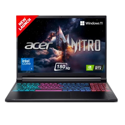 acer Nitro V 16S, Intel Core 5-210H Processor, NVIDIA GeForce RTX 5050-8GB GDDR7, 16GB DDR5, 512GB, FHD IPS, 16"/40.6cm, 1...