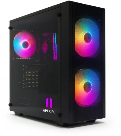 APEX PC Desktop Computer Core i7-4770, 16GB RAM, 256GB SSD, Bluetooth, WiFi, LAN, HDMI, Windows 11, Office 2019, Basic Sof...