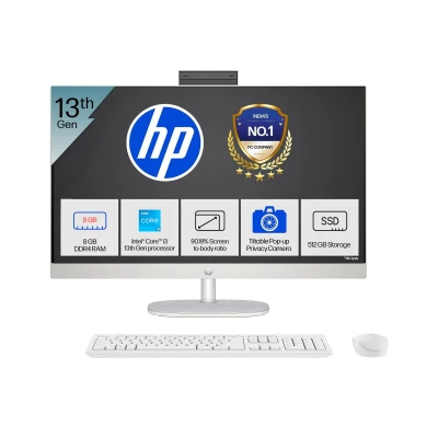 HP All-in-One, 13th Gen Intel Core i3-1315U (8GB DDR4, 512GB SSD) IPS,300 nits, Anti-Glare, FHD, 27''(68.6cm), Win11, M36...