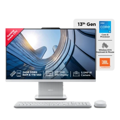 Lenovo IdeaCentre AIO Intel Core i5-13420H 27" FHD (24GB RAM/1TB SSD/Win11/Microsoft 365 Basic + Office Home 2024/3Wx2 Har...