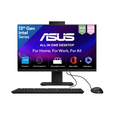 ASUS AiO V440,13th Gen Intel Core i5-13420H, 23.8" FHD,100Hz,All-in-One PC(16GB RAM/512GB SSD/Windows 11/Office 24/Retract...