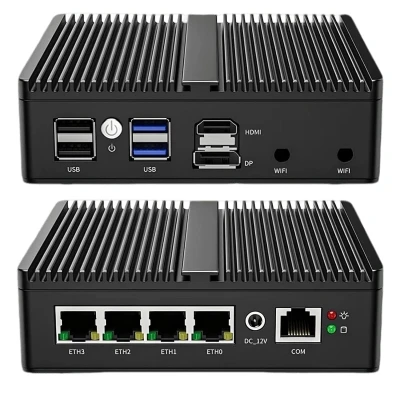 SKULLSAINTS Onyx: J6412 Fanless Mini Industrial PC with 4X 2.5G i226 LAN, WiFi 6, DDR5, NVMe, Soft Router Firewall, HDMI2.... — VK Furniture & Electronics | VK Furniture Mangalore
