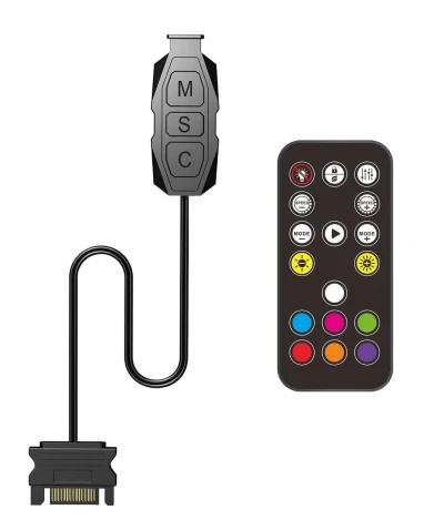 ARGB Controller 5V 3Pin RGB Controller for PC, Built-in Light Modes,Colour Mode Switch with SATA Power Supp... — VK Furniture & Electronics | VK Furniture Mangalore