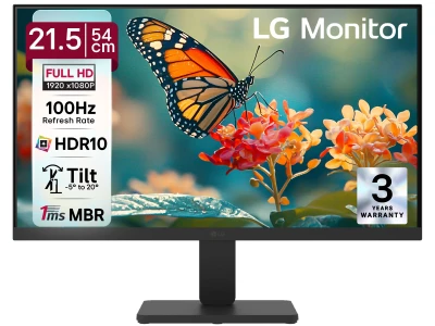 LG 22U401A 54.61 cm (22 Inch) Full HD (1920x1080) VA Monitor with 100Hz, 5ms (GtG),VGA, HDMI, 3-Side Virtually Borderless ...