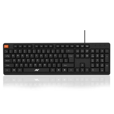Ant Master 05 Wired USB Keyboard - Full-Size 104 Keys with Numeric Pad | Membrane Silent Typing, 1.3m Cable, Plug & Play |...