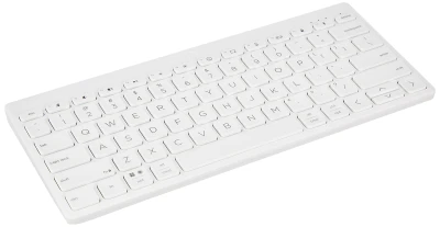 HP 350 Compact Multi-Device Bluetooth Keyboard; Spill Resistant; Swift Pair; OS Auto-Detection, LED Indicat...