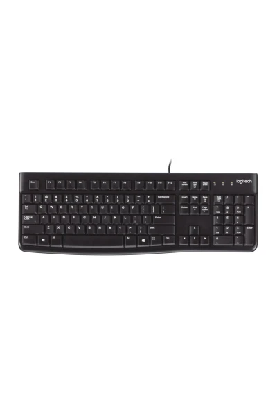 Logitech K120 Wired Keyboard for Windows, USB Plug-and-Play, Full-Size, Spill-Resistant, Curved Space Bar, Compatible with...