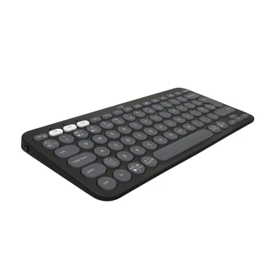 Logitech Pebble Keys 2 K380s, Multi-Device Bluetooth Wireless Keyboard with Customisable Shortcuts, Slim an...