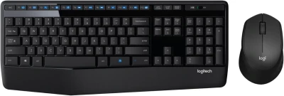 Logitech MK345 Wireless Combo Full-Sized Keyboard with Palm Rest and Comfortable Right-Handed Mouse, 2.4 GH...