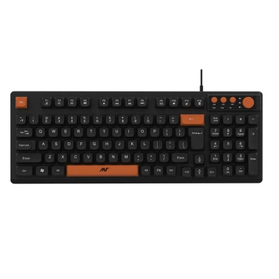 Ant Master 01 New Gen Full Size Wired Office Keyboard | 98 Keys Compact Layout with 4 Multimedia Keys | Membrane Switches...