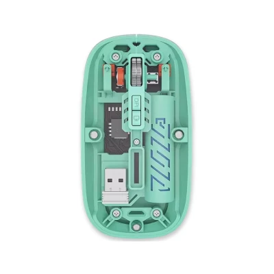 Wayona Clearclick Transparent Slim Wireless Mouse - Magnetic Cover, 3-Mode (Dual Bluetooth + USB), Recharge...