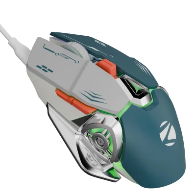 Zebronics Transformer M Plus Wired Gaming Mouse, Up to 12800 DPI, 6 Buttons with a 6-Level DPI Switch, 8 RG...