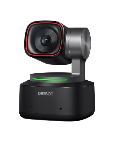 OBSBOT Tiny 2 4K PTZ Webcam with AI Tracking & Voice Control | 1/1.5” Sensor, Gesture Control, Auto Zoom, A...