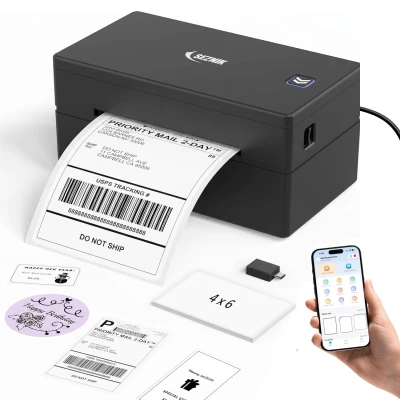 SEZNIK LabelX Bluetooth Shipping Label Printer for Ecommerce | Thermal Printer, 4×6 Label,203 DPI | Wireless + USB | Free ...