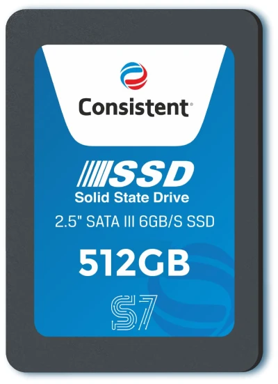 Consistent SSD 512GB 2.5 Inch SATA Internal SSD - Read: 550MB/s & Write: 500MB/s - Solid-State Drive 5 Year Warranty (512,...