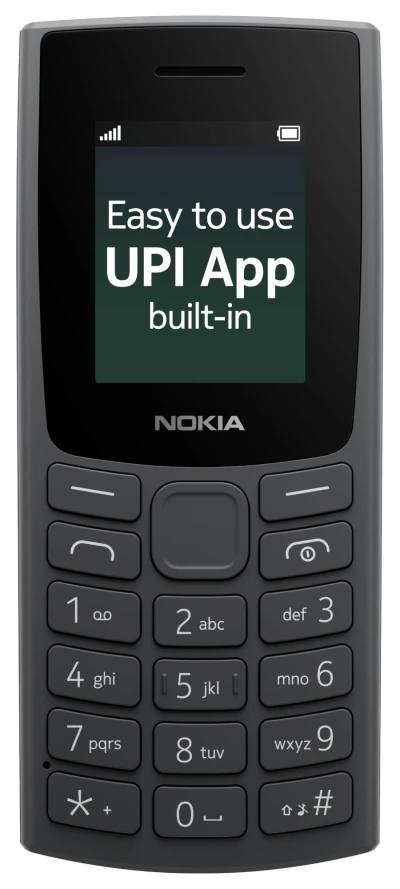 Nokia All-new 105 Single Sim Keypad Phone with Built-in UPI Payments, Long-Lasting Battery, Wireless FM Radio| 1 Year Repl...