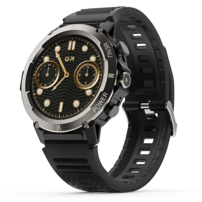 GOBOULT Newly Launched Tuff Hawk Smart Watch 1.39'' HD Display, BT Calling, Working Crown, 150+Watchfaces, 450 Nits Bright...