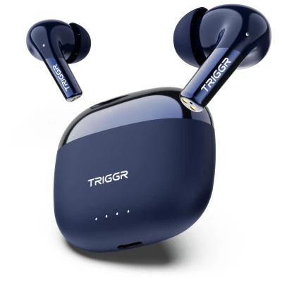 TRIGGR Opus with Latest BT v6.0, Dual Pairing, Chrome Lid, Rubber Finish, 40Hr Playtime Bluetooth (Midnight... — VK Furniture & Electronics | VK Furniture Mangalore