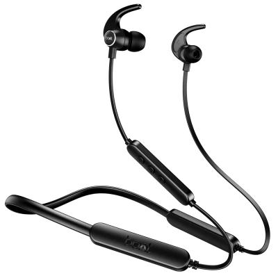 Boat Rockerz 255 Pro+, 60HRS Battery, Fast Charge, IPX7, Dual Pairing, Low Latency, Magnetic Earbuds, in Ear Bluetooth Nec...