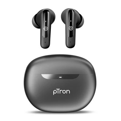 pTron Bassbuds Astra in-Ear TWS Earbuds w/Stereo Sound, 34Hrs Playtime, Stereo Calls, Custom EQ, Mobile Ap...