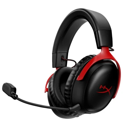 HyperX Cloud III– Wireless Gaming Over Ear Headset, PC, PS5, PS4, Nintendo Switch, 53mm with Neodymium Magn...