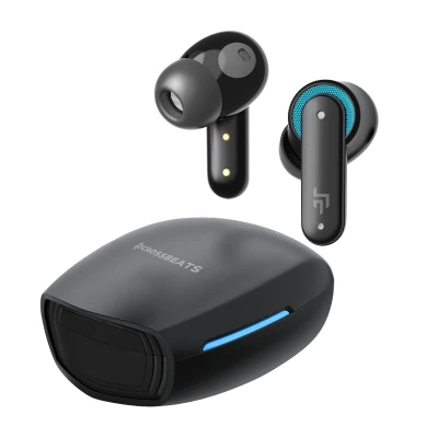 CrossBeats Fury Max Gaming TWS in-Ear Buds |100hr Playtime Bluetooth Earphones | RGB Lights | BT v5.4 | 30ms Low Latency |...