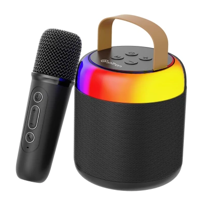 pTron Newly Launched Fusion Bliss 16W Bluetooth Speaker with Wireless Karaoke Mic, 6Hrs Playtime, Vibrant RGB Lights, Voic...