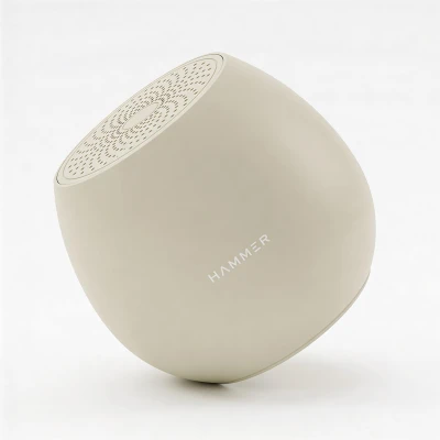 HAMMER Drop X1 5W Bluetooth Speaker with Twin Pairing, Bluetooth v6.0, 32 Hours Playtime, 52mm Drivers (Beige) — VK Furniture & Electronics | VK Furniture Mangalore