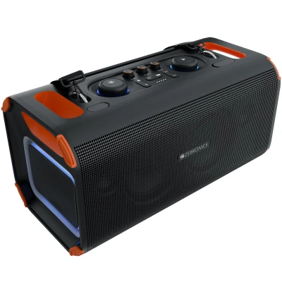 Zebronics Party Speaker, 150W, AURACAST Technology, Upto 5 Hours Playtime, 4 Drivers, BT v5.4, Wireless Mi...