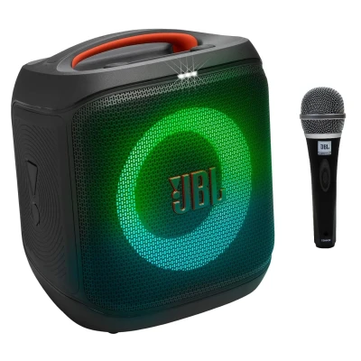 JBL Partybox Encore Essential2 with Free MIC (CSHM10- Wire not included) Wireless Bluetooth Party Speaker, AI Sound Boost,...