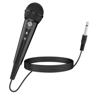 DIGIMORE Cardioid Dynamic Microphone | 6.35mm Jack | High Sensitivity | 3m Cable | ON/Off Switch | Ideal for Karaoke, Sing...