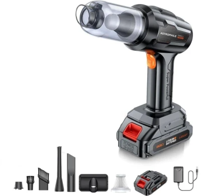 Astrophile Portable Car Vacuum | Handheld Car Vacuum Cordless | Portable Car Vacuum With 21000 pa HIgh-Powe...