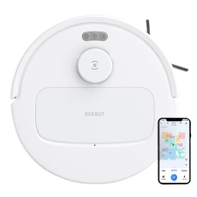 ECOVACS DEEBOT N30 White 2 in 1 Robot Vacuum Cleaner & Mop, New Launch, 10000 Pa Suction, 5200mAh Battery, ...