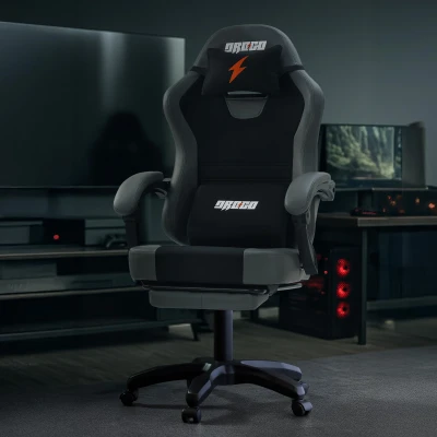 Drogo Aura Ergonomic Gaming Chair With Premium PU Leather Fabric, Linkage Armrest, Adjustable Neck & Lumbar Pillow | Compu...