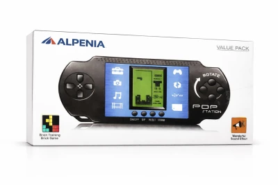 Alpenia Handheld Brick Game Console, Brain Training Games with Sound Effects, Portable Electronic Gaming Device (Pack of ...