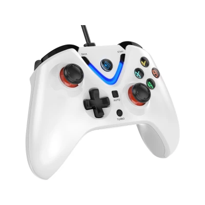 Cosmic Byte ARES Wired Controller for PC, Upgraded Hall Effect Joystick & Triggers, Dual Vibration, Backit LED Buttons, Tu...