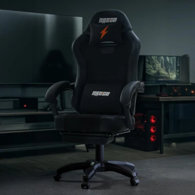 DROGO Aura Ergonomic Gaming Chair with Premium PU Leather Fabric, Linkage Armrest, Adjustable Neck & Lumbar Pillow | Compu...
