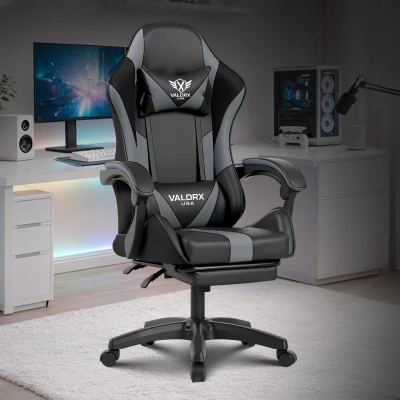 VALORXUSA Warrior Gaming & Office Ergonomic Chair | Vegan Leather | High Back 135° Recliner | Adjustable Height & Linkage ...