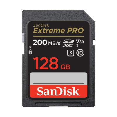 SanDisk Extreme Pro SD UHS I 128GB Card for 4K Video for DSLR and Mirrorless Cameras 200MB/s Read & 90MB/s Write — VK Furniture & Electronics | VK Furniture Mangalore