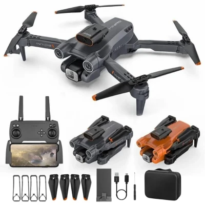 Drone with 4k Camera Foldable 1080P HD Drone with FPV Live Video, Smart Gestures Selfie, Altitude Hold, One...