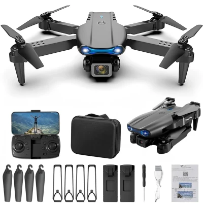 Drone with 4k Camera Foldable 1080P HD Drone with FPV Live Video, Smart Gestures Selfie, Altitude Hold, One Key Take Off/L...