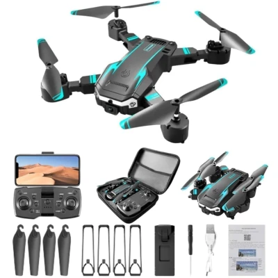 Drone With HD Dual Camera Brushless Motor,Smart Gestures Selfie, Altitude Hold One-Click Takeoff/Landing Fl...