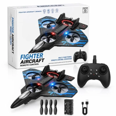 RC Aeroplane Drone 2.4GHz Remote Controlled Aeroplane E0741 Quadcopter Floating Fighter Plane RC Aeroplane ...