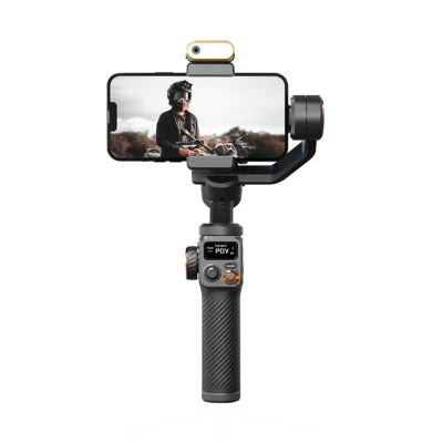 Hohem iSteady M6 Kit Smartphone Gimbal Stabilizer 3-Axis with Magnetic Fill Light AI Tracking Sensor with O...