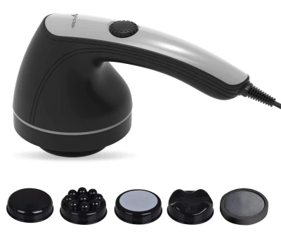 HealthSense Full Body Massager Machine for Pain Relief, Electric Handheld Back Massage Machine with Powerfu...